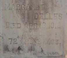 Margaretha Peters Delles headstone closeup